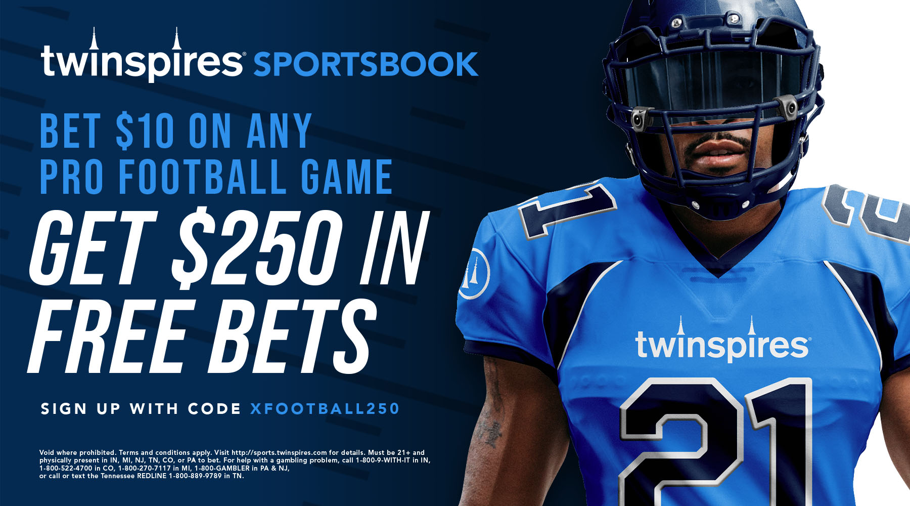 twinspires Sportsbook $250 in Free Bets