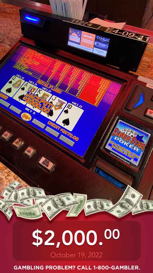 Winner receives $2,000 Jackpot at Presque Isle Downs Casino