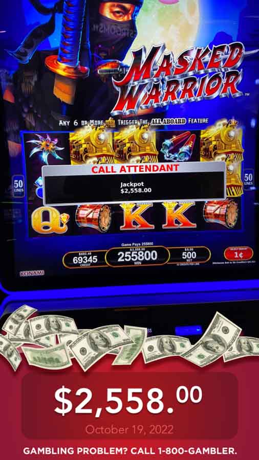 Winner receives $2,558 Jackpot at Presque Isle Downs Casino