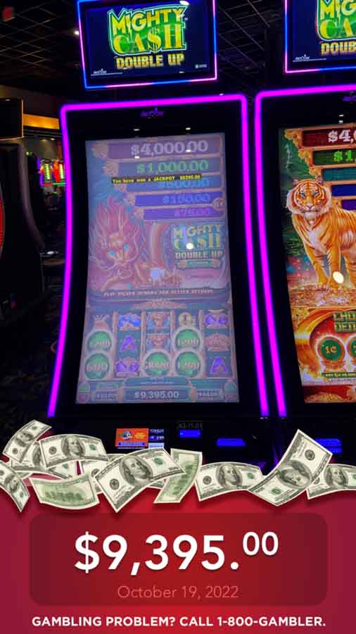 Winner receives $9,395 Jackpot at Presque Isle Downs Casino