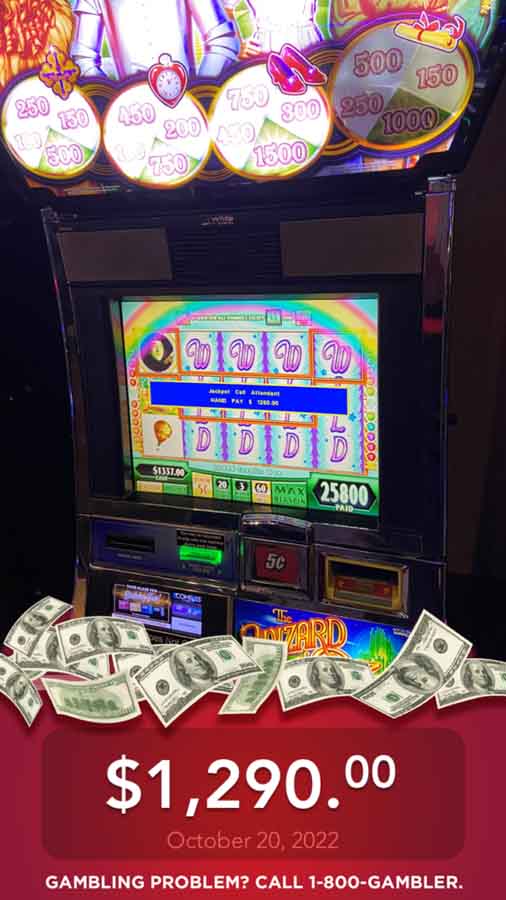 Winner receives $1,290 at Presque Isle Downs Casino
