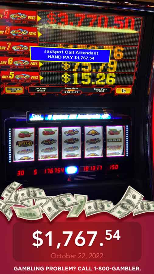 Winner Receives $1,767.54 Jackpot at Presque Isle Downs Casino