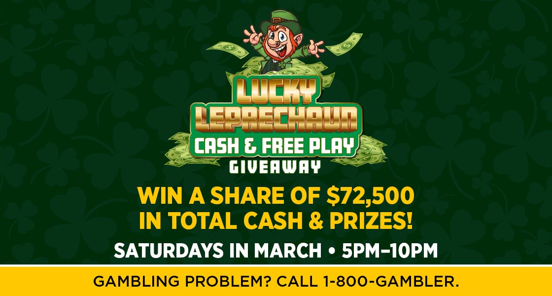 Lucky Leprechaun Cash & Free Play Giveaway