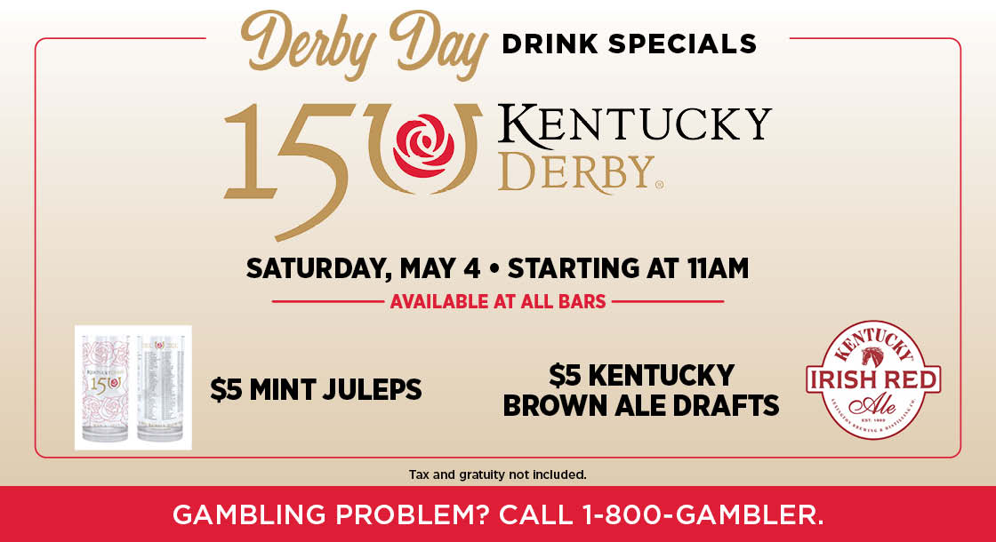 Kentucky Derby Day Drink Specials