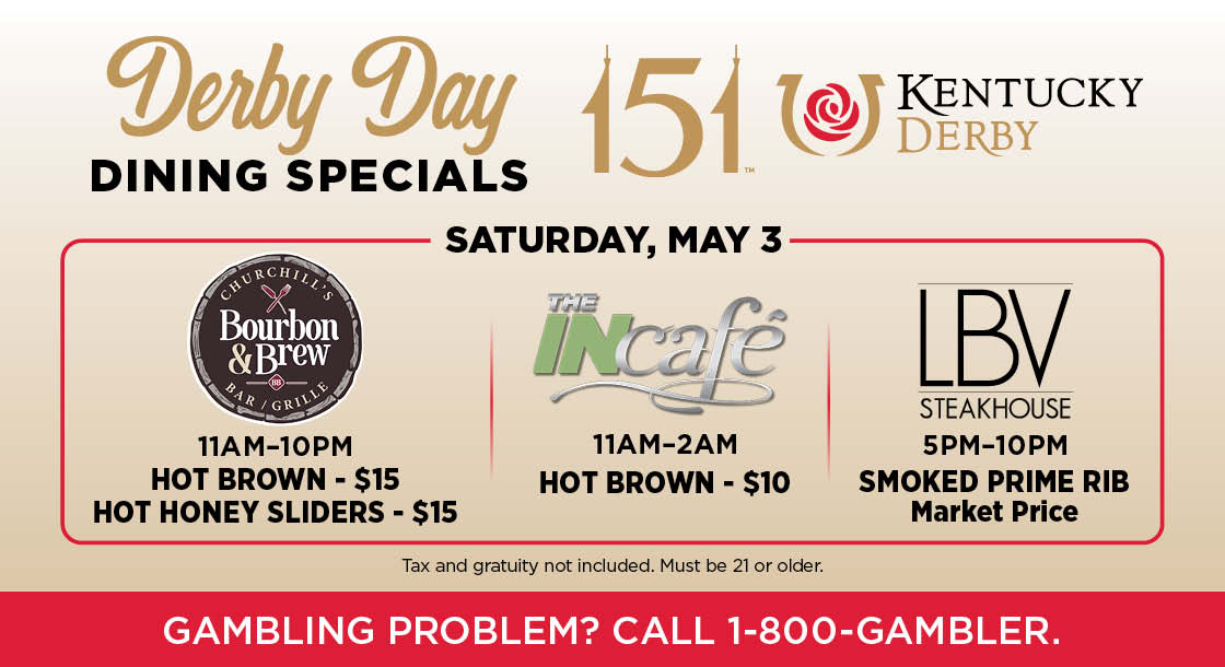 Derby Day Dining Specials