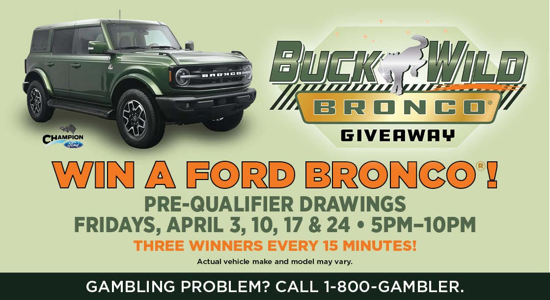 Buck Wild Bronco Giveaway