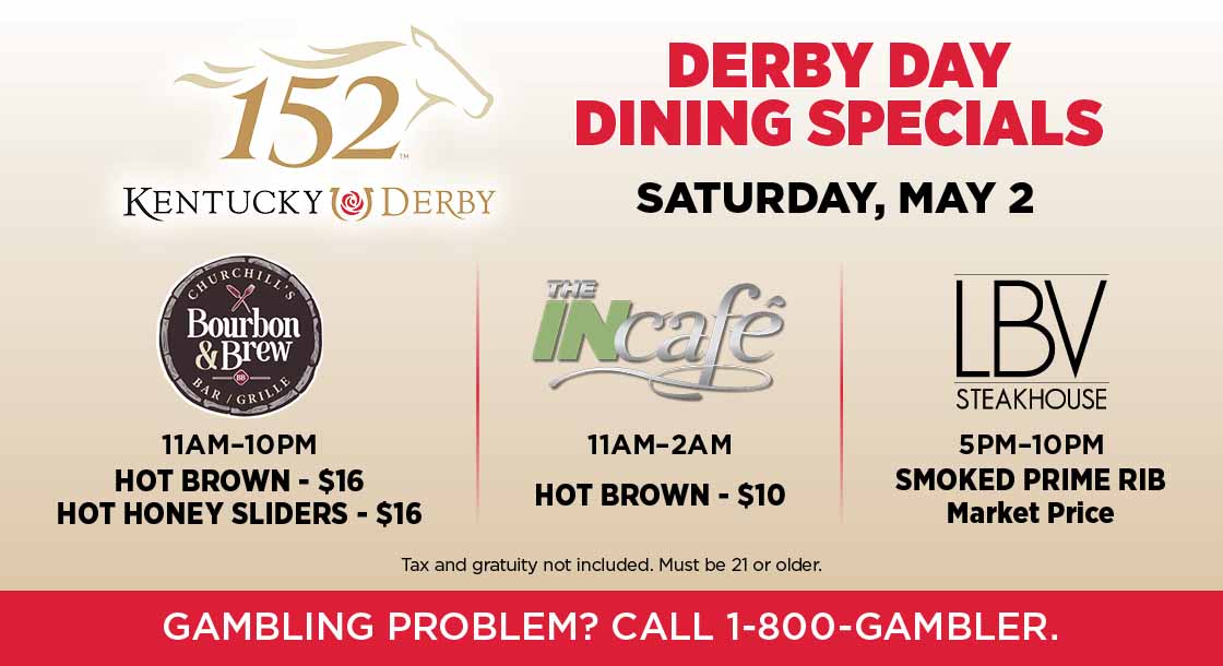 Derby Day Dining Specials