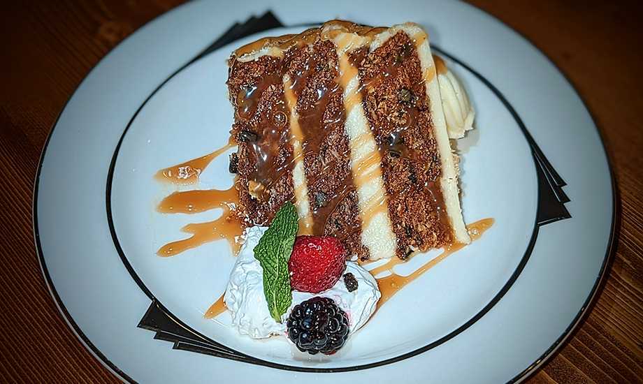 Carrot Cake at LBV Steakhouse