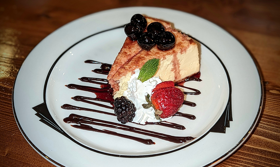 Cheesecake at LBV Steakhouse