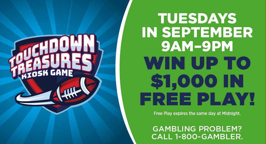 Touchdown Treasures Kiosk Game