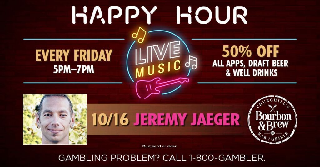Live music performed by Jeremy Jaeger