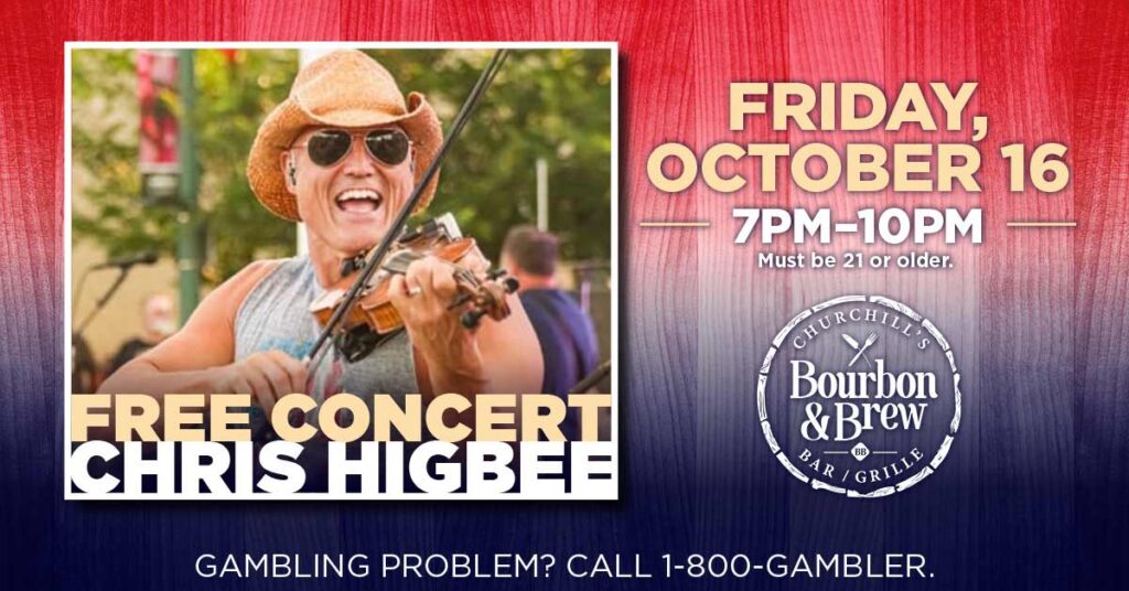 Live music performed by Chris Higbee